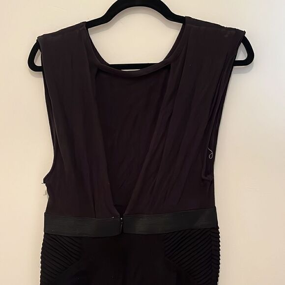 Free People size medium black t shirt dress with front pocket - Picture 5 of 7